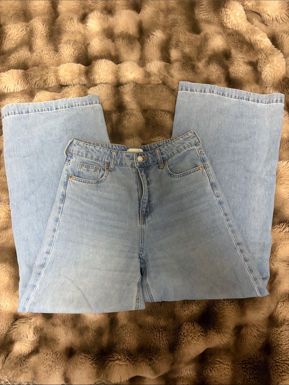 H&M Light Blue Wide Leg Jeans